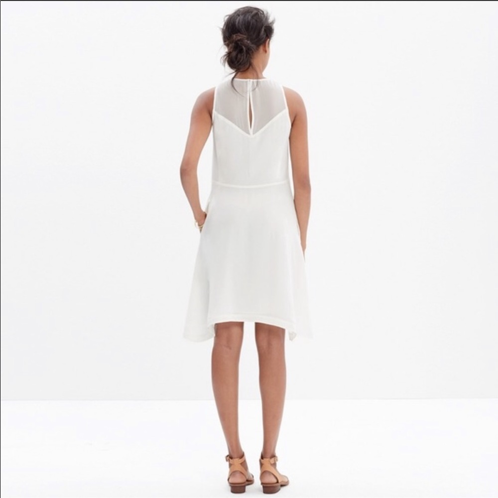 NWT Madewell Silk Parkview Dress (Rare Color) - Picture 3 of 3